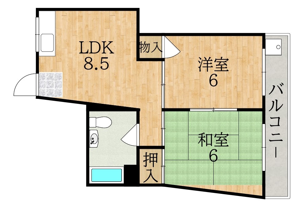 コーワマンション 間取り図