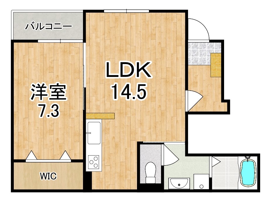 フレアデス光 108号室 間取り