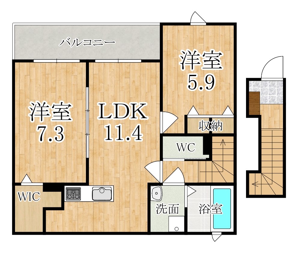 フレアデス光 間取り図