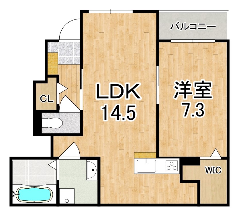 フレアデス光 102号室 間取り