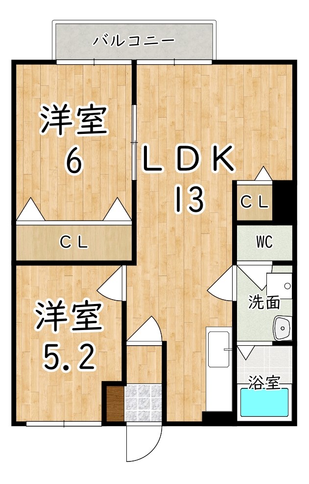 エミネンスコート尼寺Ａ 間取り図