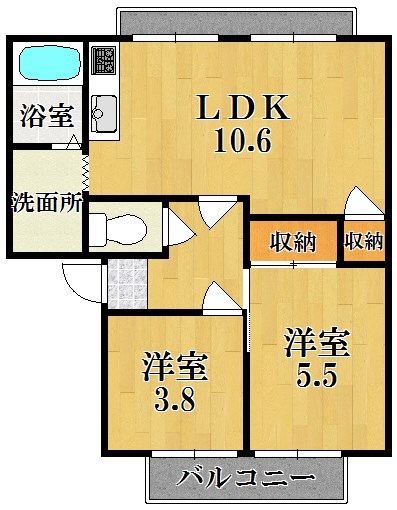 ラピーヌＡ棟 間取り図