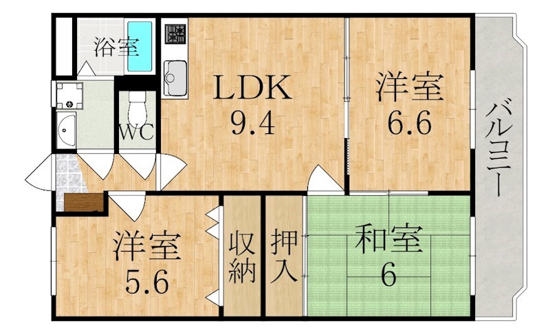 ピアチェーレ 間取り図