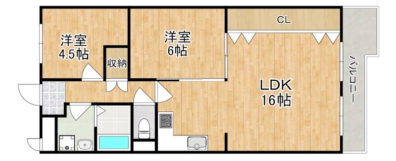 新大宮ハイタウン F107号室 間取り