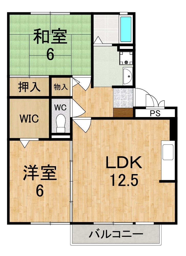 ロイヤルガーデン上牧Ａ 間取り図