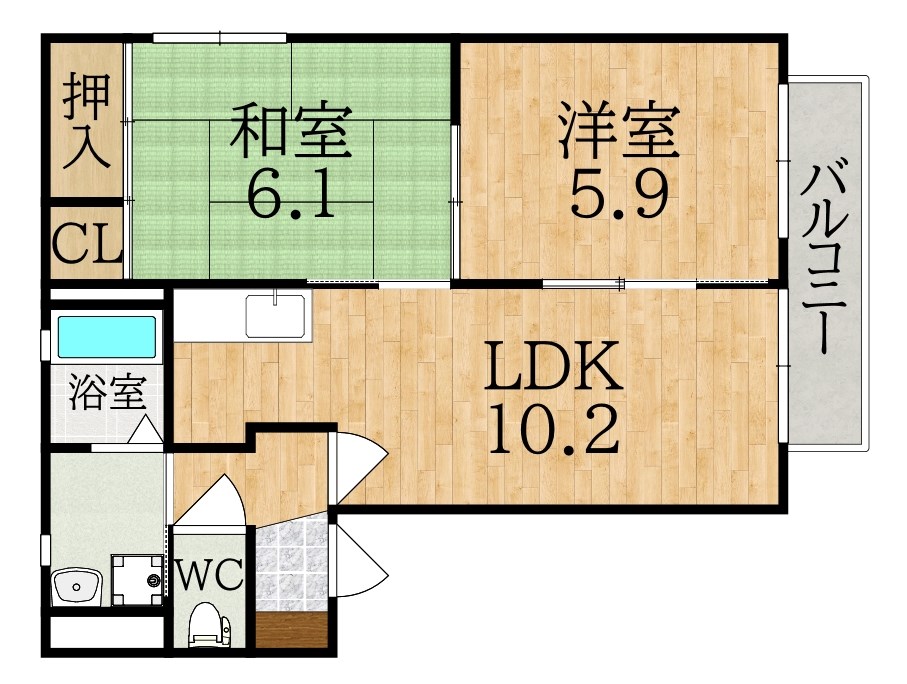 ブライトヒルズ　Ｂ 間取り図