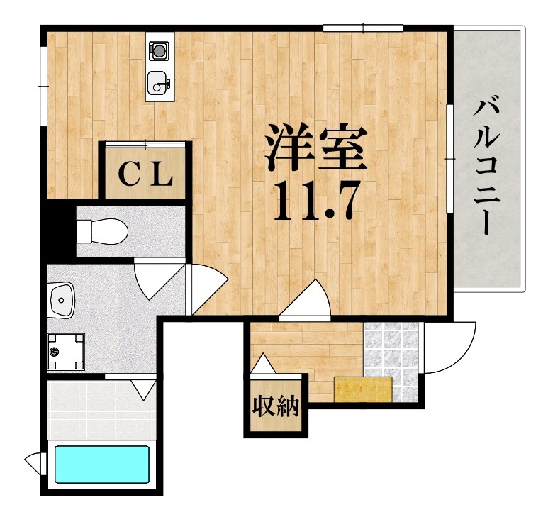 セイバリーブリーズ 105号室 間取り