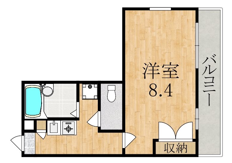 レオパレスドリーム浪漫 間取り図