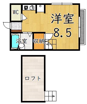 シャルマン第１ 202号室 間取り