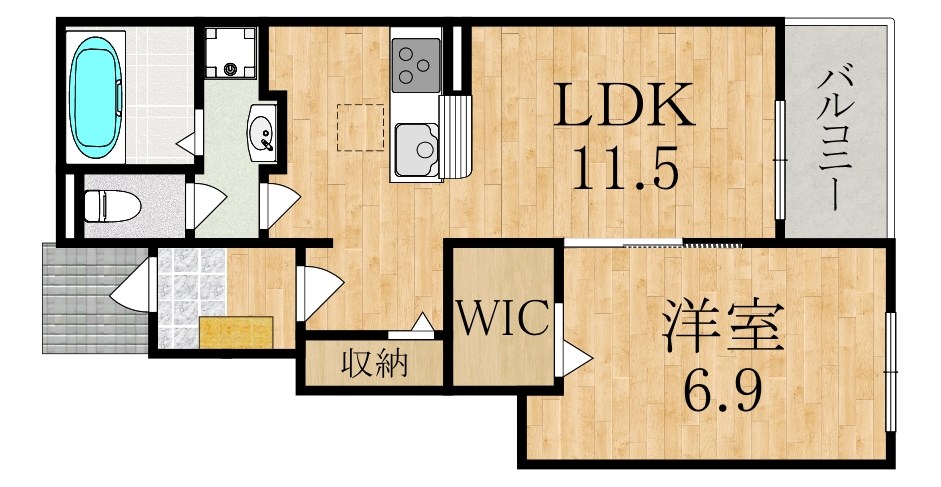 ベルソレイユⅠ 間取り図