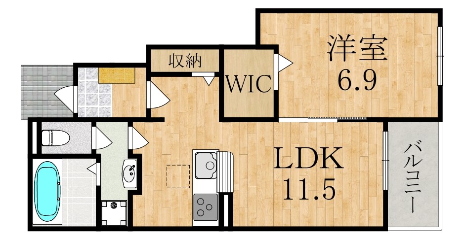 ベルソレイユⅠ 間取り図