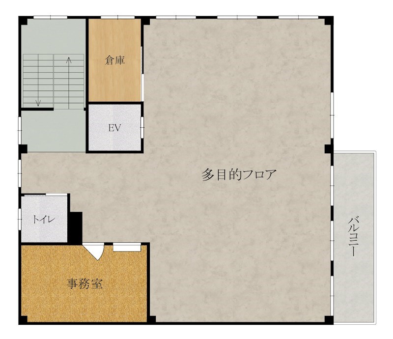 州見台７丁目店舗事務所 ２F号室 間取り