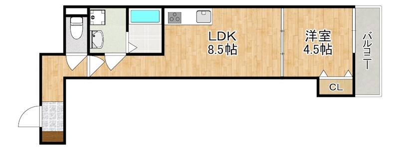 クレアール芝辻町 間取り図