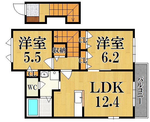 メゾン・シャトレールＣ 間取り図