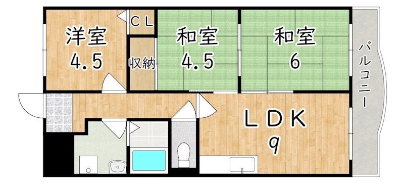 サンプラザ神楽 間取り図