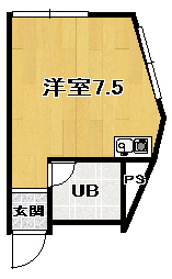 ＧＳ南生駒 202号室 間取り