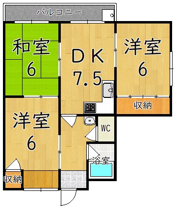 シティロイヤル高田市駅 間取り図