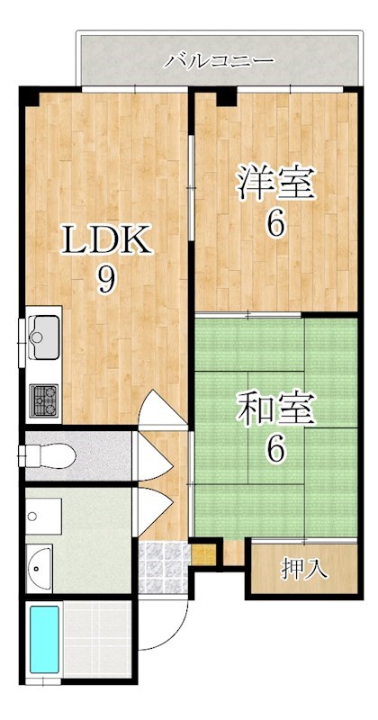 ブロッサム真菅 101号室 間取り