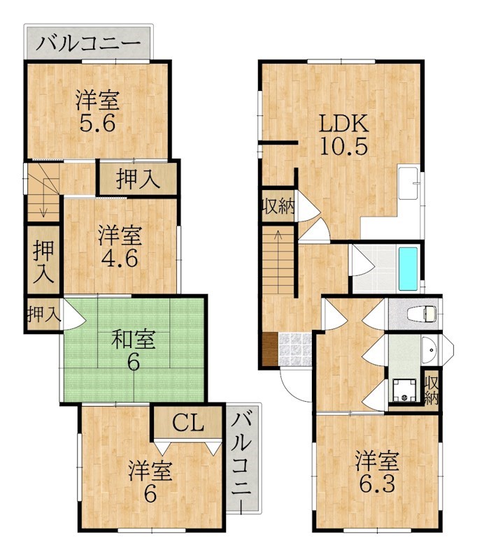 富雄泉ヶ丘戸建 間取り