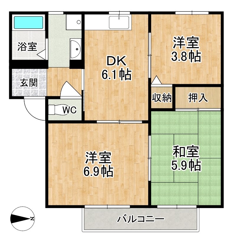 ディアコート 間取り図