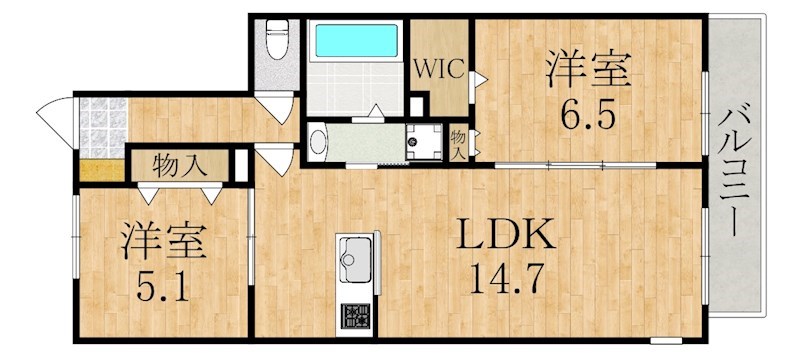 プレセランス山の辺Ⅱ 間取り図