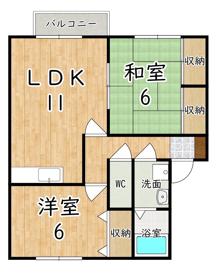 サニーヒルズＮ　Ｃ棟 間取り図