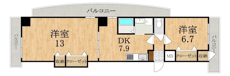 ダイヤビル 301号室 間取り