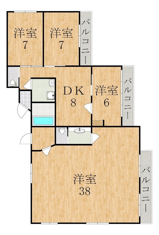 Toujours生駒EST 間取り図