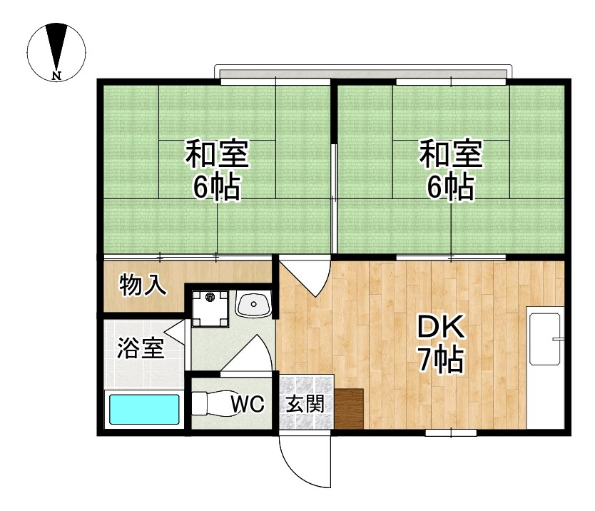 パークサイドハイツ 間取り図