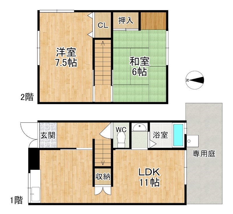 あかつきハウス 間取り図