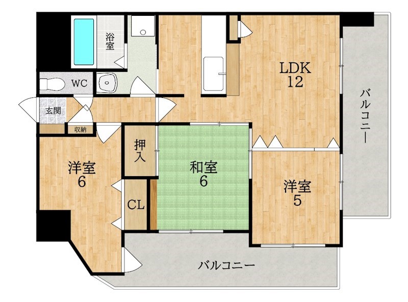 クレール郡山筒井 間取り図