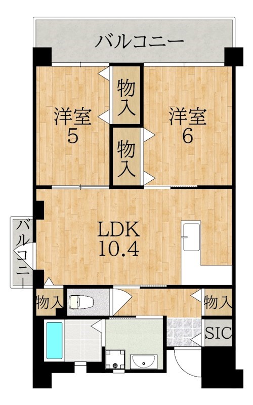 ＵＲ奈良学園前・鶴舞 間取り図