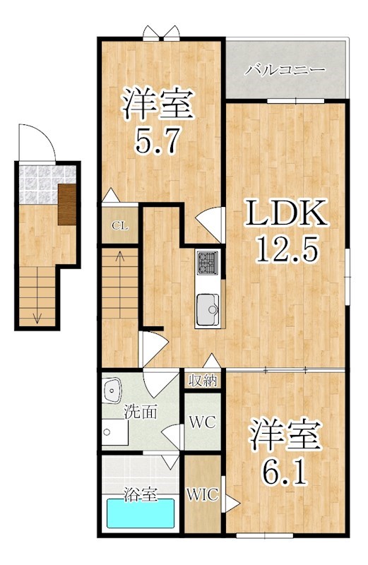 マノワール磯城 間取り図