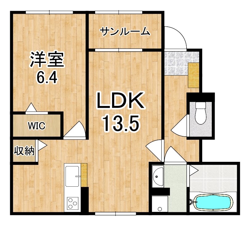 マノワール磯城 間取り図