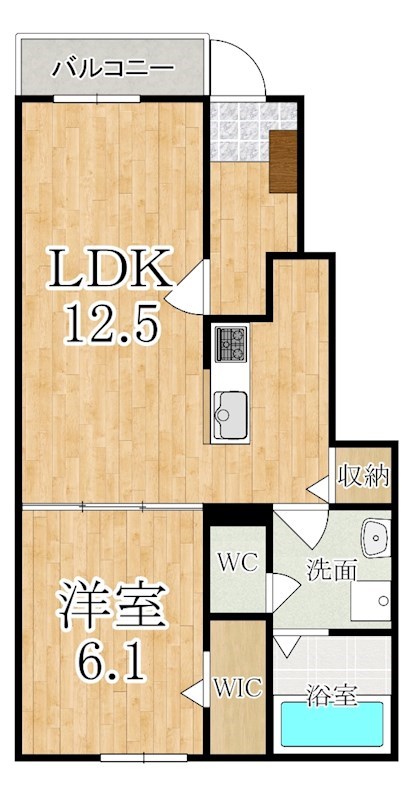 マノワール磯城 間取り図