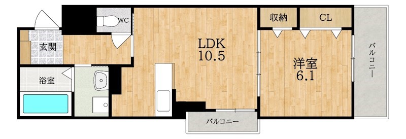 ブランドール&amp;alpha; 間取り図