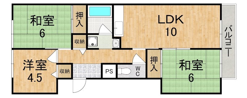 サン　ドミール 間取り図