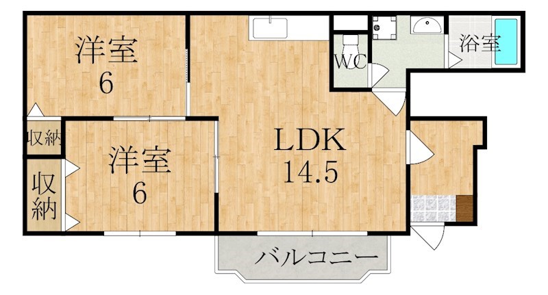 ジェルメ 間取り図