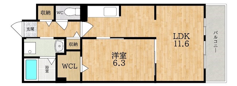 ブランドール&amp;alpha; 間取り図