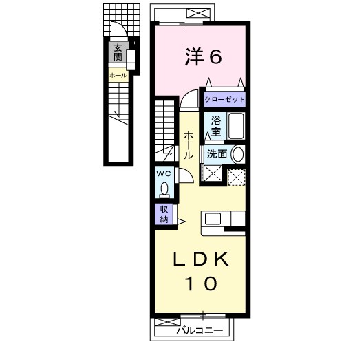 メイプルコートⅡ 間取り図