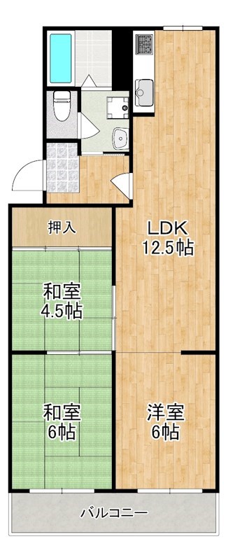 グリーンパーク奈良A棟 間取り図