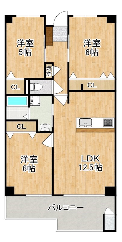 東急ドエル奈良パークビレッジ8号棟 810号室 間取り