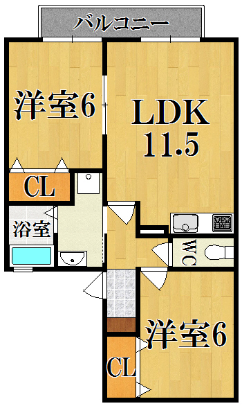 スターブル西大寺 間取り図