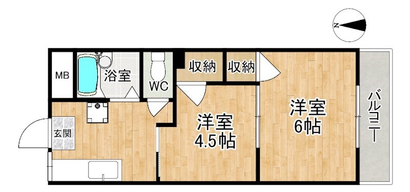 さやか杉ヶ町マンション 間取り図