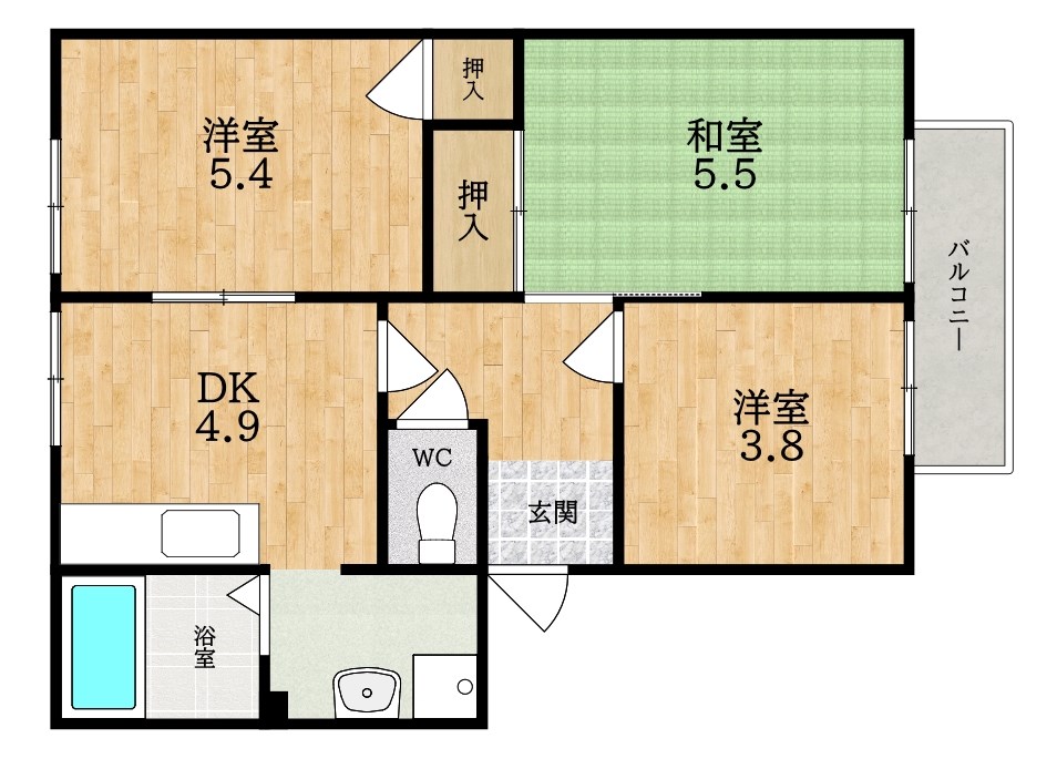 パストラル 間取り図