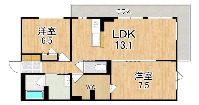 シャーメゾン ブリランテ橿原 105号室 間取り