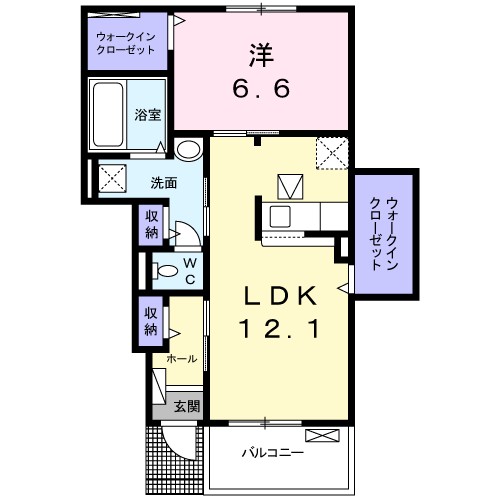 グランツⅡ　（奈良市） 103号室 間取り