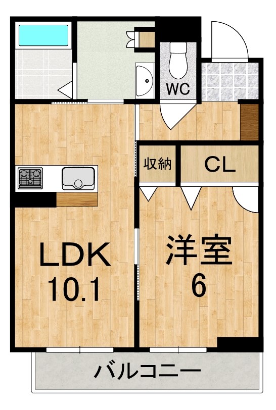 ホリーズⅡ 303号室 間取り