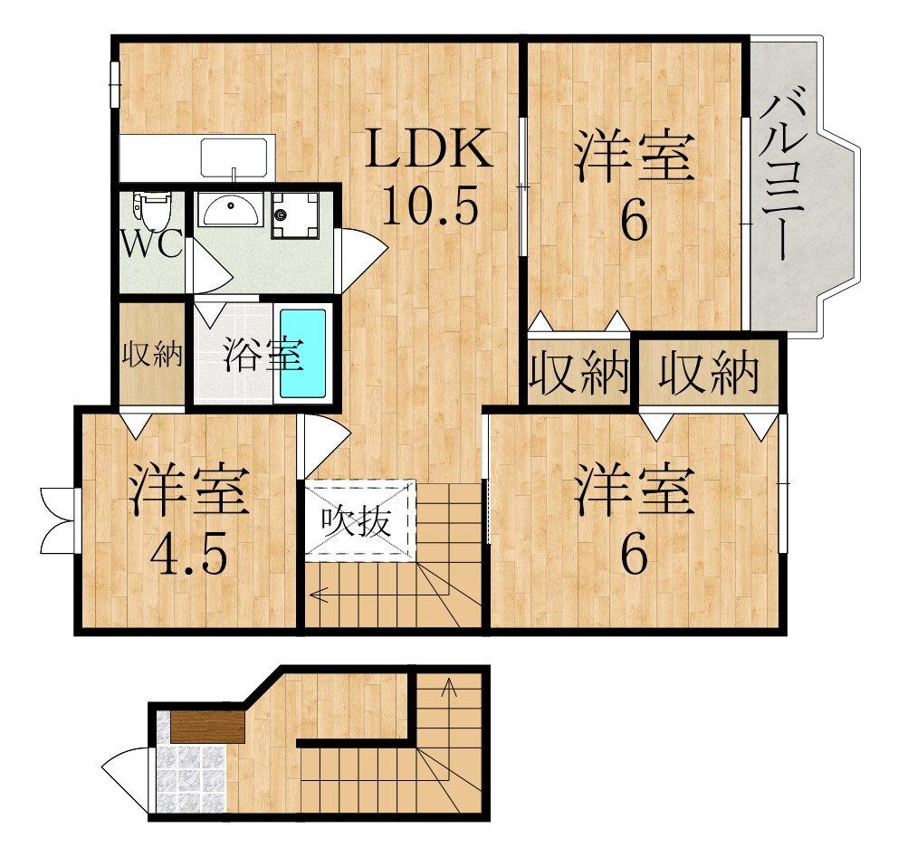 エーデルハイム黒塚 間取り図