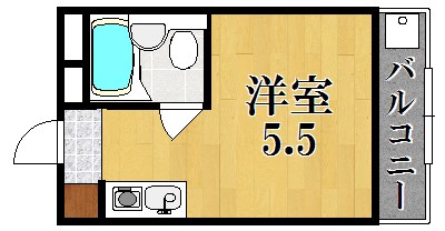 シティパレス西大寺Ｐ－１ 間取り図